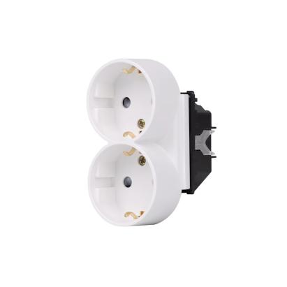 Modul Priza Dubla LUXION Pentru Doza Simpla SmartElectro IntelligentHouse