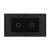 Panou Intrerupator Simplu + Simplu cu Touch LIVOLO din Sticla, Standard Italian - 4M SmartElectro IntelligentHouse