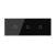 Panou Intrerupator Simplu + Simplu + Simplu cu Touch LIVOLO din Sticla, Standard Italian - 6/7M SmartElectro IntelligentHouse