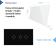 Panou Intrerupator Simplu + Dublu cu Touch LIVOLO din Sticla, Standard Italian - 4M SmartElectro IntelligentHouse
