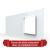 Panou Intrerupator Simplu + Simplu cu Priza LIVOLO din Sticla, Standard Italian - 6/7M SmartElectro IntelligentHouse