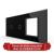 Panou Intrerupator Simplu + Simplu cu Priza LIVOLO din Sticla, Standard Italian - 6/7M SmartElectro IntelligentHouse