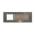 Panou Intrerupator Simplu + Simplu cu Priza LIVOLO din Sticla, Standard Italian - 6/7M SmartElectro IntelligentHouse