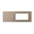 Panou Intrerupator Dublu cu 2 Prize LIVOLO din Sticla, Standard Italian - 6/7M SmartElectro IntelligentHouse