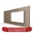 Panou Intrerupator Dublu cu 2 Prize LIVOLO din Sticla, Standard Italian - 6/7M SmartElectro IntelligentHouse