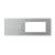 Panou Intrerupator Dublu cu 2 Prize LIVOLO din Sticla, Standard Italian - 6/7M SmartElectro IntelligentHouse