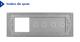 Panou Intrerupator Dublu + Dublu cu Priza LIVOLO din Sticla, Standard Italian - 6/7M SmartElectro IntelligentHouse
