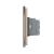 Intrerupator Dublu + 2 Prize LIVOLO cu Rama Din Sticla, Standard Italian, 6M SmartElectro IntelligentHouse