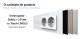 Intrerupator Dublu + 2 Prize LIVOLO cu Rama Din Sticla, Standard Italian, 6M SmartElectro IntelligentHouse
