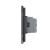 Intrerupator Dublu + 2 Prize LIVOLO cu Rama Din Sticla, Standard Italian, 6M SmartElectro IntelligentHouse