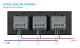 Intrerupator Dublu + Dublu + Dublu cu Touch LIVOLO cu Rama Din Sticla, Standard Italian, 6M SmartElectro IntelligentHouse