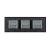 Intrerupator Dublu + Dublu + Dublu cu Touch LIVOLO cu Rama Din Sticla, Standard Italian, 6M SmartElectro IntelligentHouse