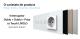 Intrerupator Dublu + Dublu + Priza LIVOLO cu Rama Din Sticla, Standard Italian, 6M SmartElectro IntelligentHouse