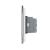 Intrerupator Dublu + Dublu + Priza LIVOLO cu Rama Din Sticla, Standard Italian, 6M SmartElectro IntelligentHouse