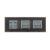 Intrerupator Dublu + Dublu + Priza LIVOLO cu Rama Din Sticla, Standard Italian, 6M SmartElectro IntelligentHouse