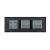 Intrerupator Dublu + Dublu + Priza LIVOLO cu Rama Din Sticla, Standard Italian, 6M SmartElectro IntelligentHouse