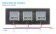 Intrerupator Simplu + Simplu + Simplu cu Touch LIVOLO cu Rama Din Sticla, Standard Italian, 6M SmartElectro IntelligentHouse