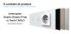 Intrerupator Simplu + Simplu + Priza LIVOLO cu Rama Din Sticla, Standard Italian, 6M SmartElectro IntelligentHouse