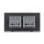 Intrerupator Simplu + Simplu cu Touch LIVOLO cu Rama Din Sticla, Standard Italian, 4M SmartElectro IntelligentHouse
