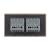 Intrerupator Simplu + Simplu cu Touch LIVOLO cu Rama Din Sticla, Standard Italian, 4M SmartElectro IntelligentHouse