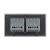 Intrerupator Simplu + Simplu cu Touch LIVOLO cu Rama Din Sticla, Standard Italian, 4M SmartElectro IntelligentHouse