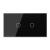 Intrerupator Simplu + Simplu cu Touch LIVOLO cu Rama Din Sticla, Standard Italian, 4M SmartElectro IntelligentHouse