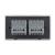 Intrerupator Dublu + Dublu cu Touch LIVOLO cu Rama Din Sticla, Standard Italian, 4M SmartElectro IntelligentHouse