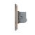 Intrerupator Dublu + Dublu cu Touch LIVOLO cu Rama Din Sticla, Standard Italian, 4M SmartElectro IntelligentHouse