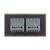 Intrerupator Dublu + Dublu cu Touch LIVOLO cu Rama Din Sticla, Standard Italian, 4M SmartElectro IntelligentHouse