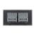 Intrerupator Dublu + Dublu cu Touch LIVOLO cu Rama Din Sticla, Standard Italian, 4M SmartElectro IntelligentHouse