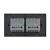 Intrerupator Dublu + Dublu cu Touch LIVOLO cu Rama Din Sticla, Standard Italian, 4M SmartElectro IntelligentHouse