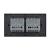Intrerupator Simplu + Dublu cu Touch LIVOLO cu Rama Din Sticla, Standard Italian, 4M SmartElectro IntelligentHouse