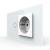 Intrerupator Simplu + Priza LIVOLO cu Rama Din Sticla, Standard Italian, 4M SmartElectro IntelligentHouse