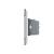 Intrerupator Simplu Cap Scara / Cruce + Priza LIVOLO cu Rama Din Sticla, Standard Italian, 4M SmartElectro IntelligentHouse