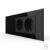 Intrerupator Simplu Cap Scara / Cruce + 2 Prize LIVOLO cu Rama Din Sticla, Standard Italian, 6M SmartElectro IntelligentHouse