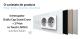 Intrerupator Dublu Cap Scara / Cruce + 2 Prize LIVOLO cu Rama Din Sticla, Standard Italian, 6M SmartElectro IntelligentHouse