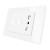Intrerupator dublu + priza Livolo cu rama din sticla, Standard italian SmartElectro IntelligentHouse