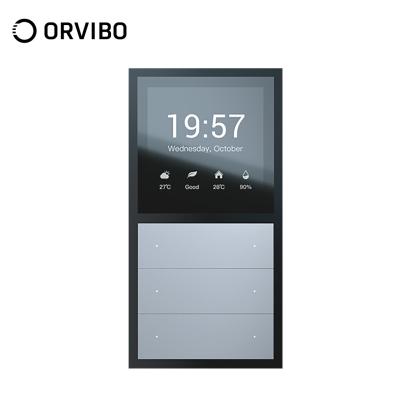 Panou multifunctional Smart Orvibo MixPad, Senzor temperatura, Senzor umiditate, Protocol Zigbee, Control lumini, Control rulouri exterioare, draperii, perdea, Control vocal, Control de pe telefonul mobil - Resigilat SmartElectro IntelligentHouse