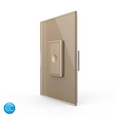 Intrerupator Simplu cu Touch Livolo cu Rama Din Sticla 1M, Zigbee EC SmartElectro IntelligentHouse