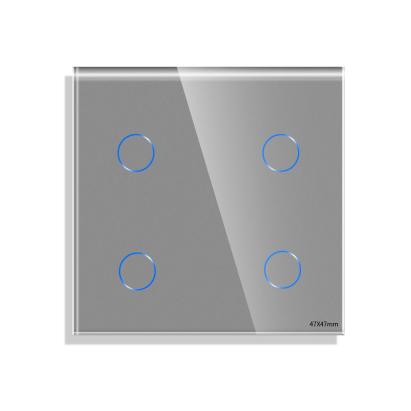 Panou Intrerupator Cvadruplu cu Touch Mini din Sticla LUXION SmartElectro IntelligentHouse