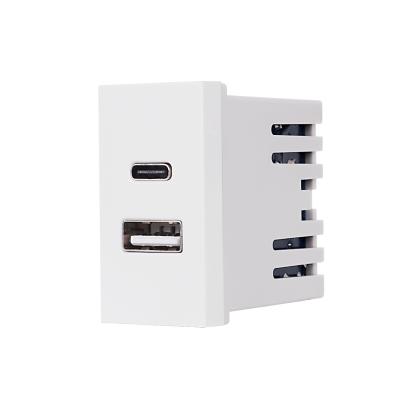 Modul Priza USB A+C 1M LUXION, Standard Italian SmartElectro IntelligentHouse