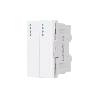 Modul Intrerupator Dublu Mecanic 2M / 1M LUXION, Standard Italian SmartElectro IntelligentHouse