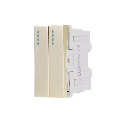 Modul Intrerupator Dublu Mecanic 2M / 1M LUXION, Standard Italian SmartElectro IntelligentHouse