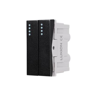Modul Intrerupator Dublu Mecanic 2M / 1M LUXION, Standard Italian SmartElectro IntelligentHouse