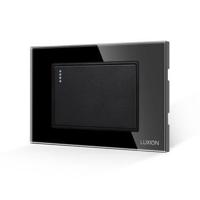 Intrerupator Simplu Mecanic LUXION cu Rama din Sticla, Standard Italian, 3M SmartElectro IntelligentHouse