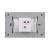 Intrerupator Simplu Cap Scara Mecanic LUXION cu Rama din Sticla, Standard Italian, 3M SmartElectro IntelligentHouse