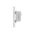 Intrerupator cu Revenire (Sonerie) Mecanic LUXION cu Rama din Sticla, Standard Italian, 3M SmartElectro IntelligentHouse