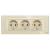 Priza Tripla cu Rama din Sticla LUXION, Standard Italian, 6M SmartElectro IntelligentHouse