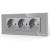 Priza Tripla cu Rama din Sticla LUXION, Standard Italian, 6M SmartElectro IntelligentHouse