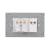 Intrerupator Simplu + Priza cu Rama din Sticla LUXION, Standard Italian, 3M SmartElectro IntelligentHouse